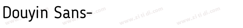Douyin Sans字体转换